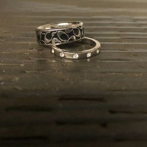 Coach ring set -new